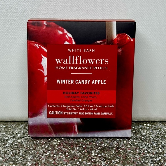 Bath & Body Works Wallflowers Refill Winter Candy Apple Holiday Refills NWT - Picture 2 of 3